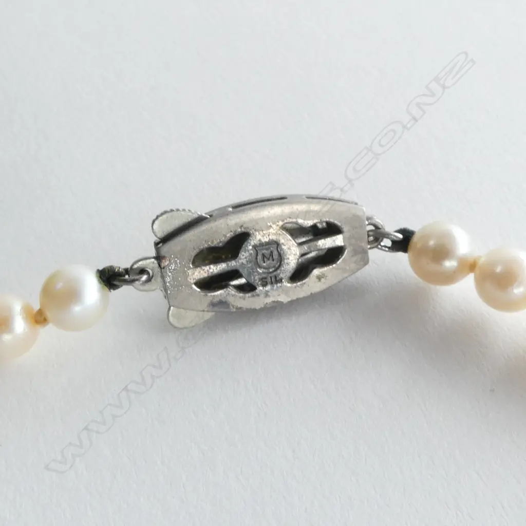 MIKIMOTO PEARL NECKLACE, w. ORIG. BOX L.420mm Image 1++