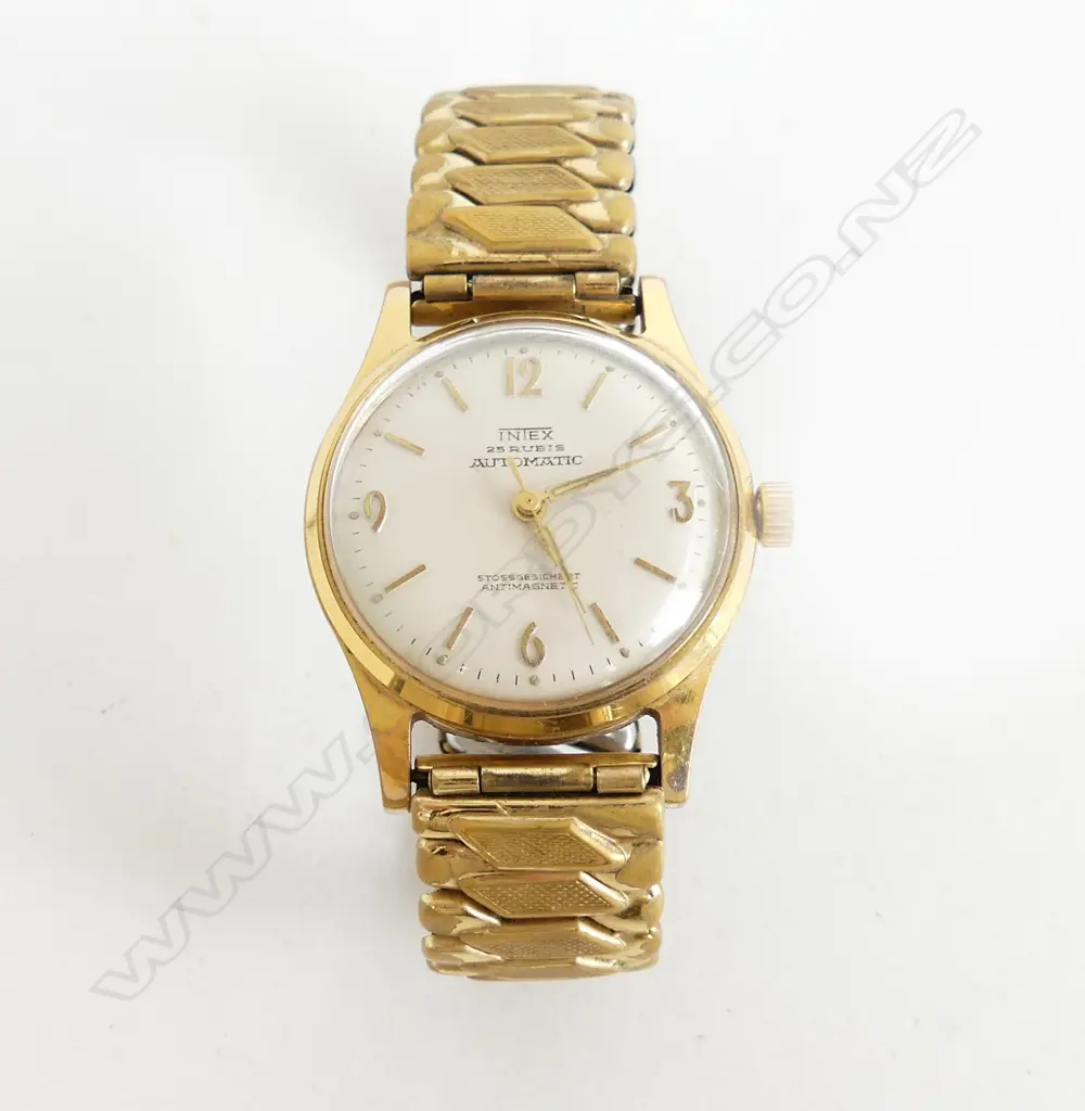 INTEX AUTOMATIC VINTAGE GENTS WRISTWATCH  WORKING Image 1++
