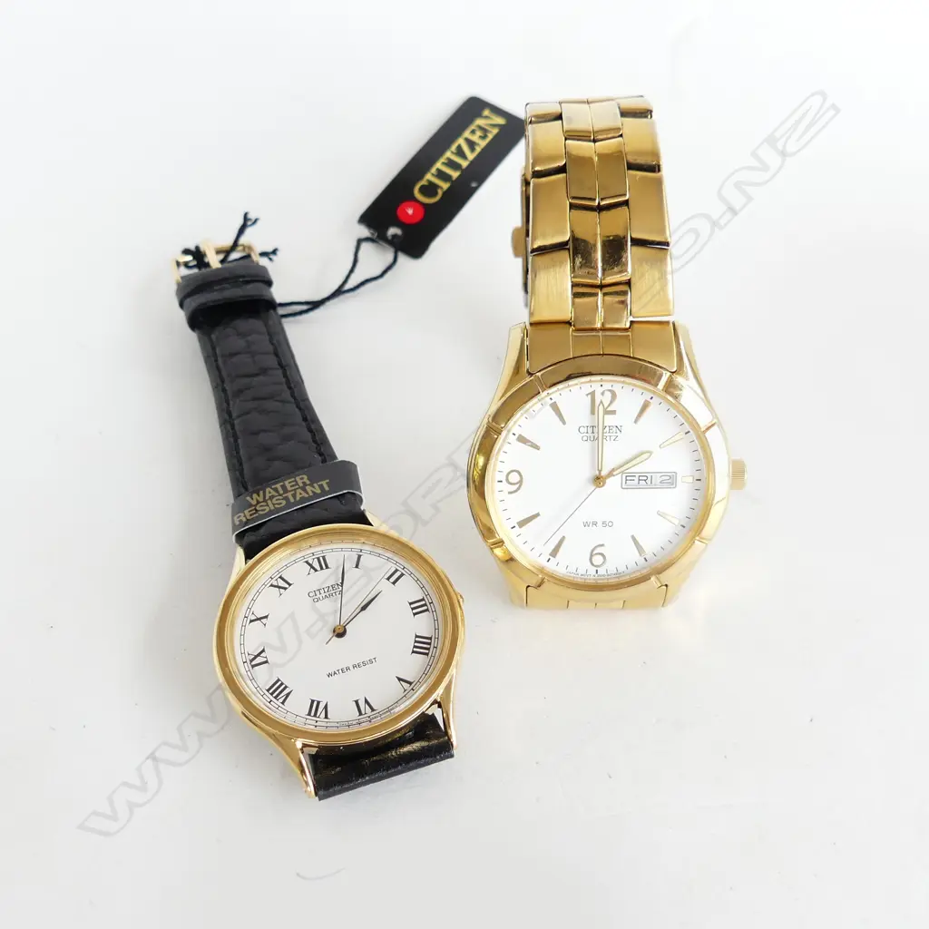 2 CITIZEN QUARTZ GENTS WRISTWATCHES Image 1++