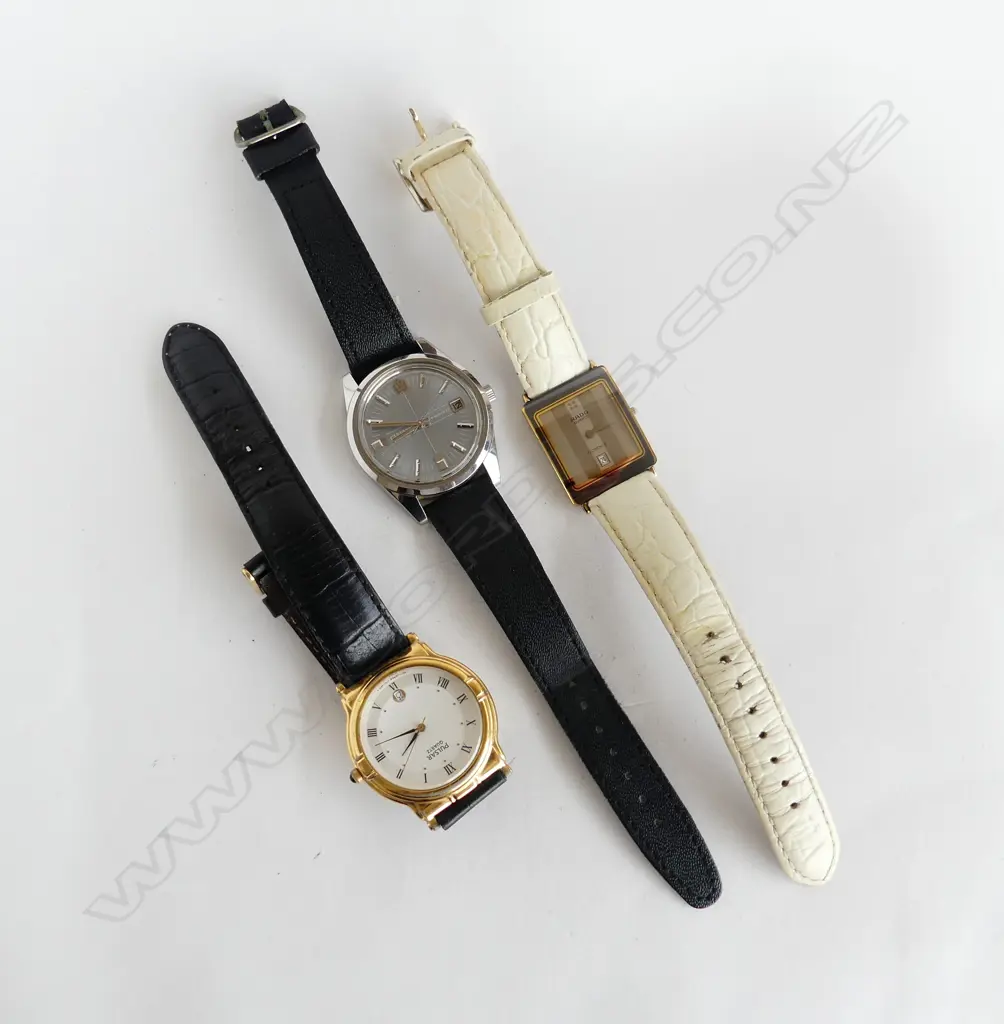 3 WRISTWATCHES CITIZEN PULSAR &RADO Image 1++