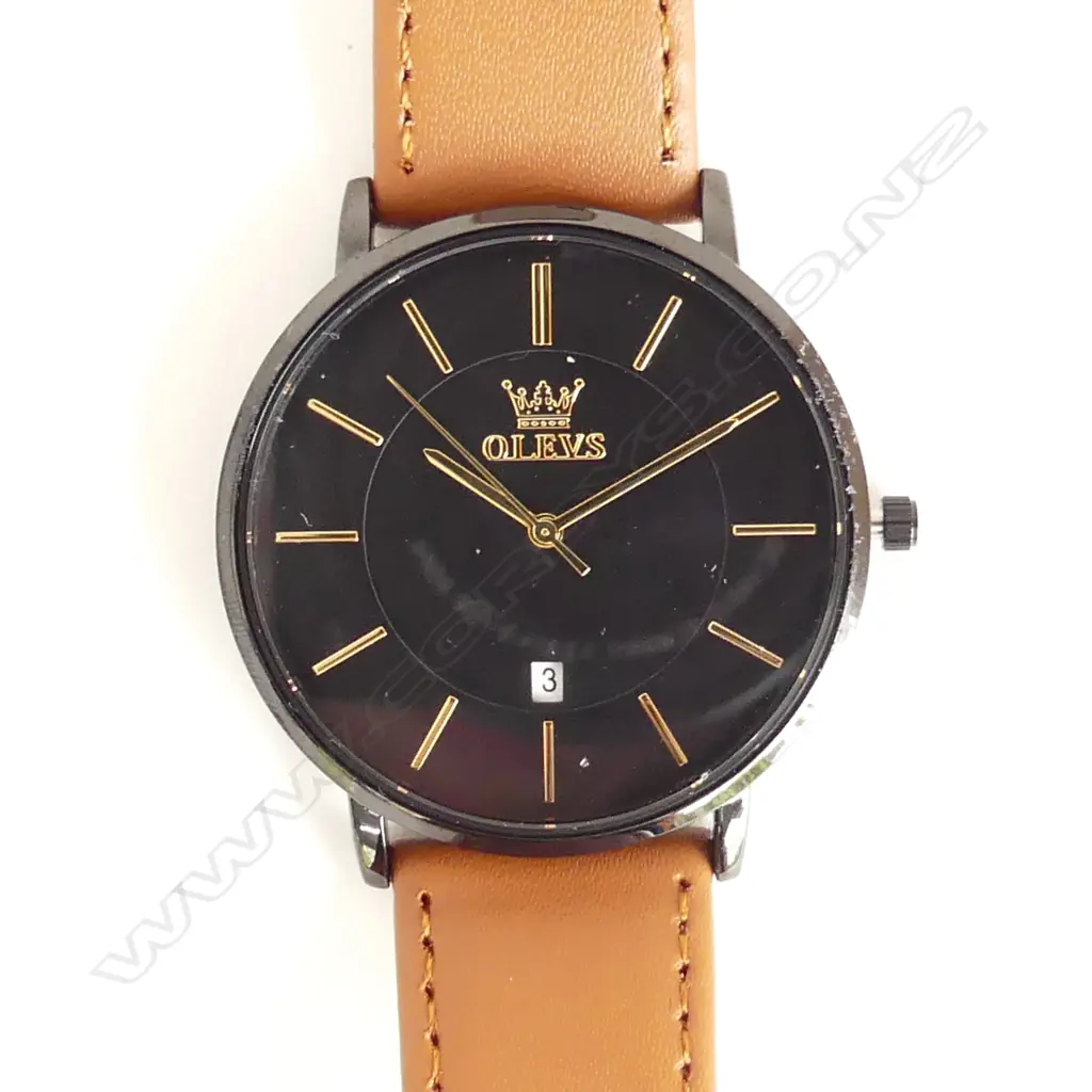 GENT'S OLEVS WATCH, NEW Image 1++