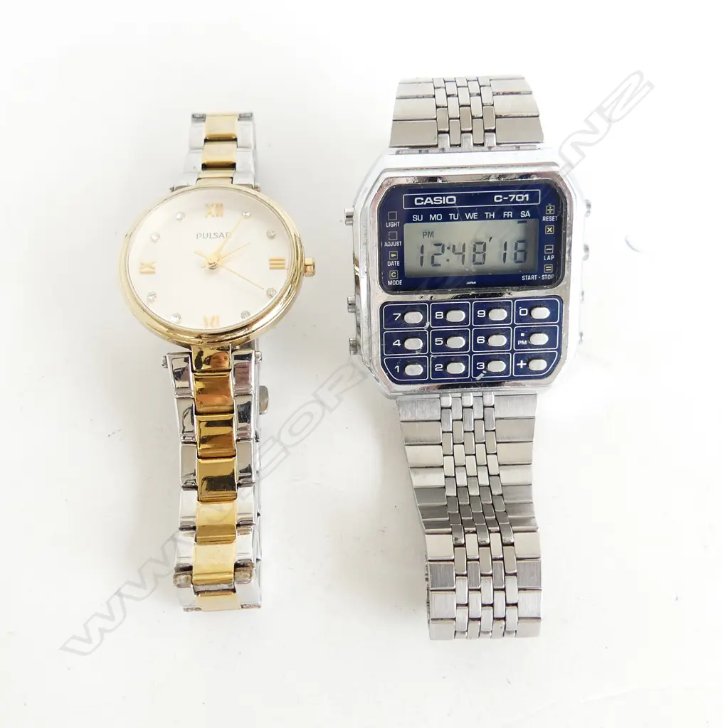 CASIO GENTS DIGITAL WATCH & GENTS PULSAR WRISTWATCH Image 1++