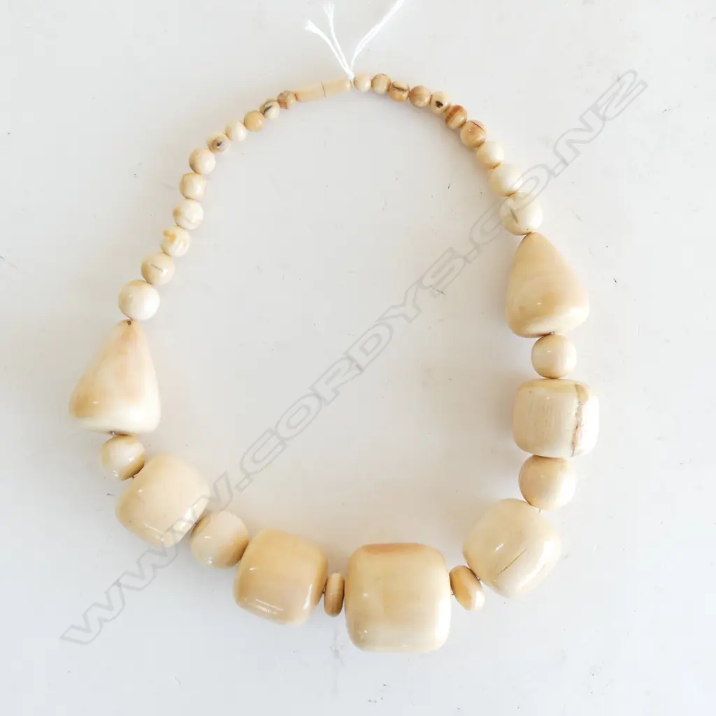 PRIMITIVE IVORY ORNAMENT NECKLACE  Image 1++