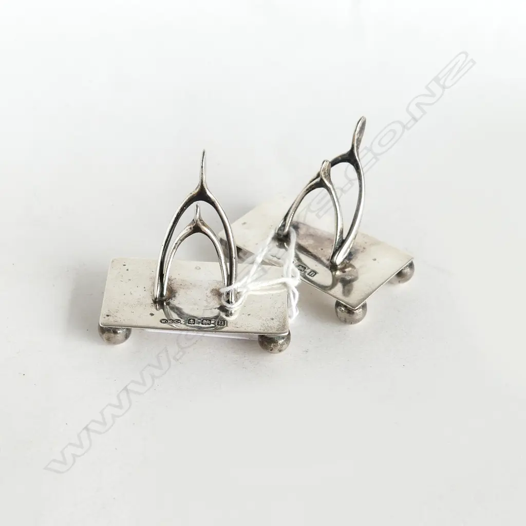 PR S/SILVER WISH BONE PLACE MARKERS 25GMS  Image 1++