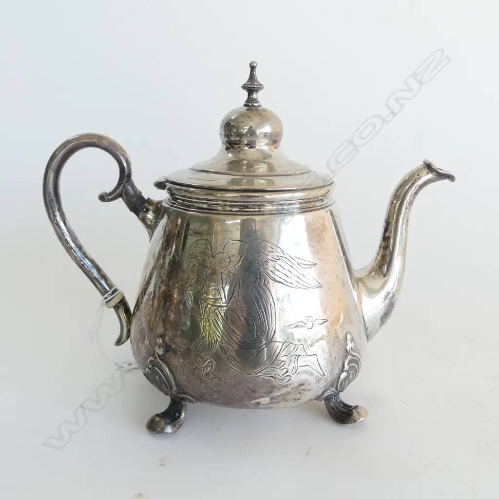 DANISH SILVER TEAPOT 392GMS Image 1++