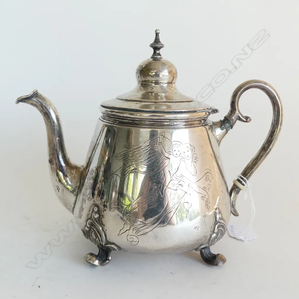 DANISH SILVER TEAPOT 392GMS Image 1++