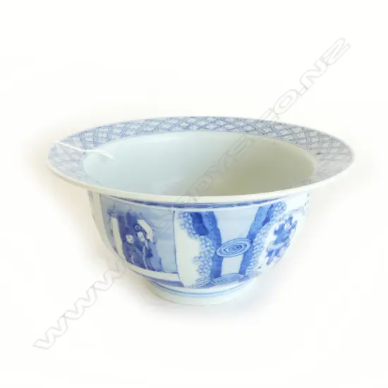 CHINESE BLUE & WHITE BOWL, MING CHENGHUA MARK TO BASE. Dia.200mm