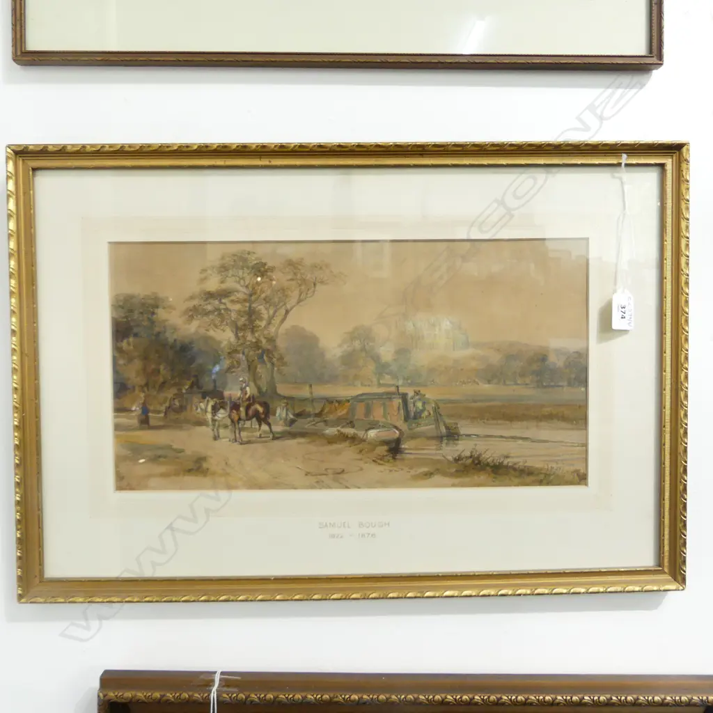 SAMUEL BOUGH  (SCOTTISH 1822-1878) 'THE COX OF THE NORTH' WC, 215x410mm Image 1++