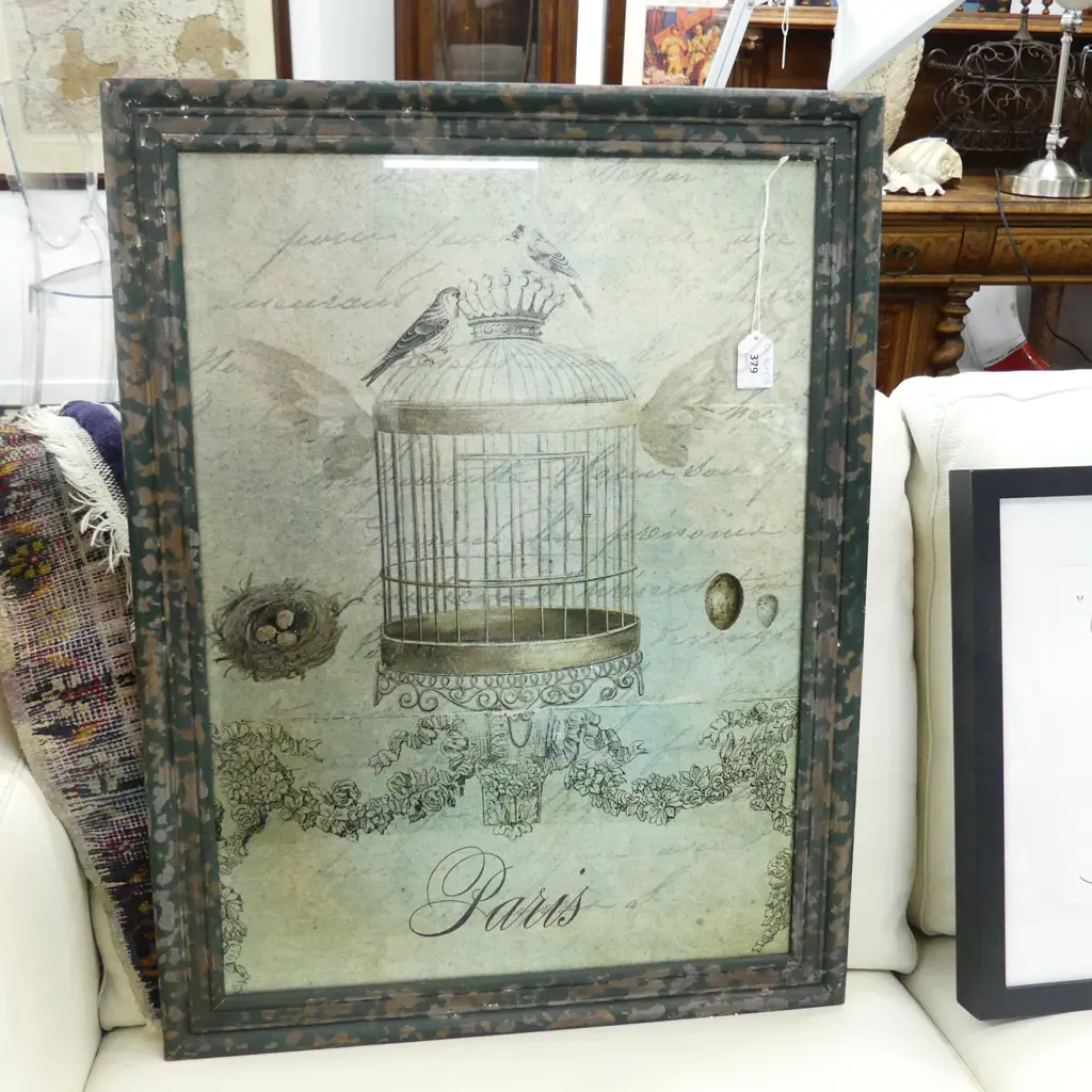 PRINTED ARTWORK ON METAL 'PARIS' 550x400mm Image 1++