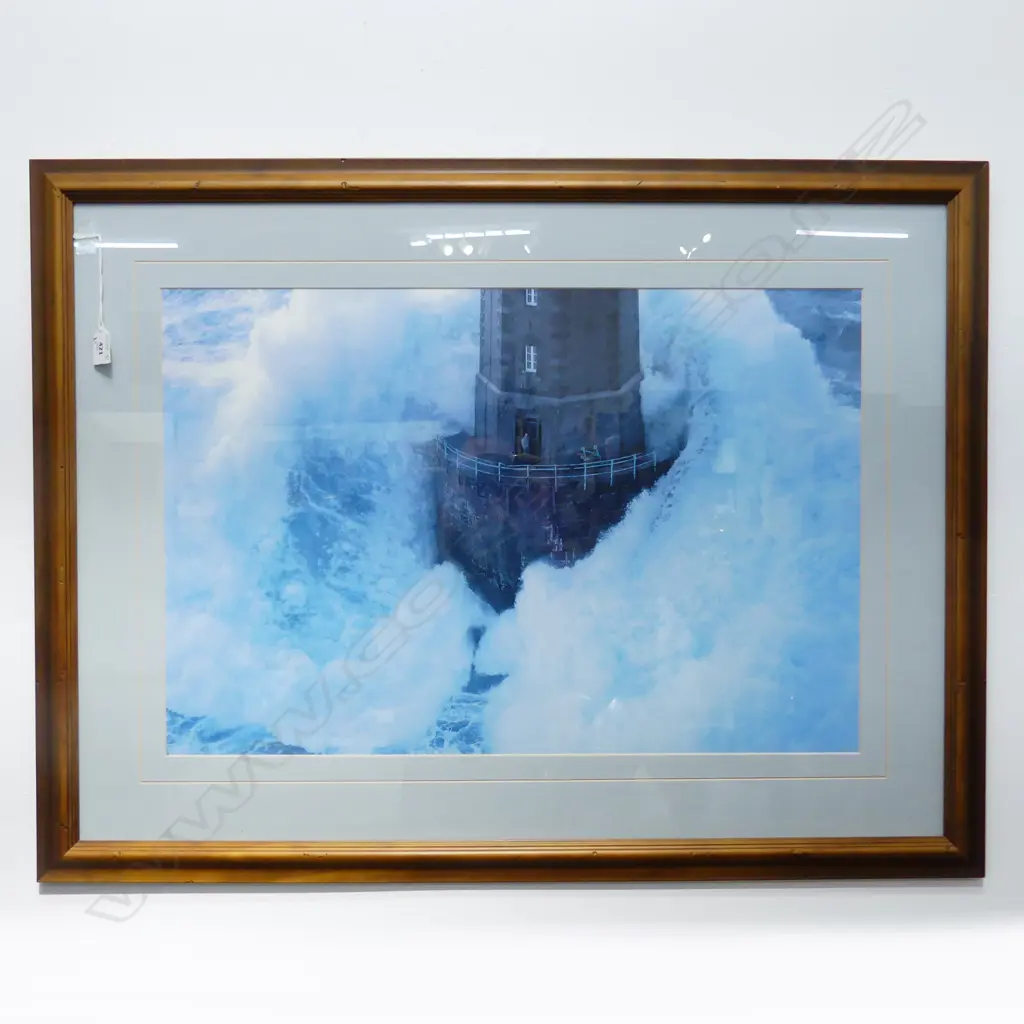 3 FRAMED NAUTICAL WORKS, 2 PRINTS; Largest L.710X945mm Image 1++