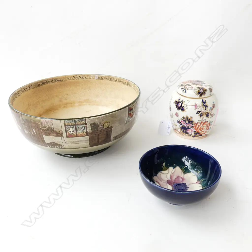 MASON GINGER JAR, MOORCROFT & ROYAL DOULTON; Dia. 230mm Image 1++