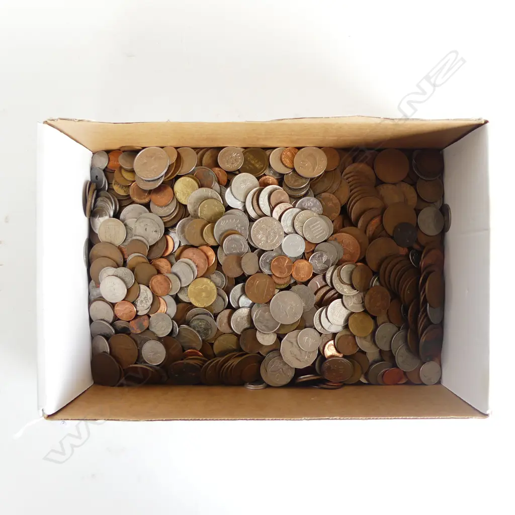 ASST. WORLD COINS, COPPER PENNIES ETC Image 1++