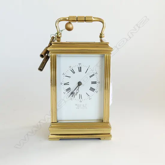 CARRIAGE CLOCK, HISLOP & Co. H.185mm, RUNNING