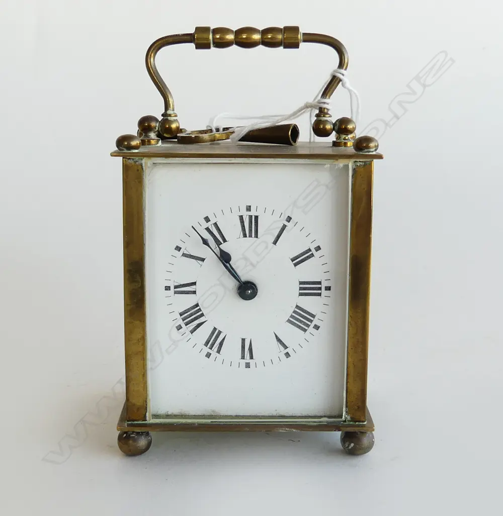 FRENCH CARRIAGE CLOCK w. KEY, H.85mm Image 1++