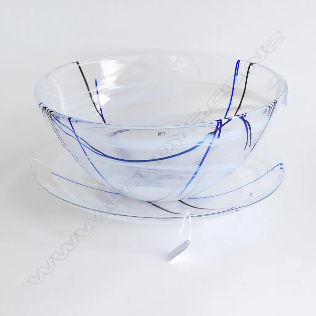 KOSTA BODA MATCHING BOWL (350mm DIA) & PLATE 360 mm DIA Image 1++