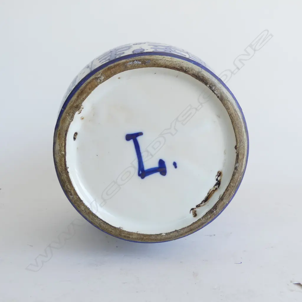 HANDPAINTED CONTINENTAL EARTHENWARE JUG, H.250mm Image 1++