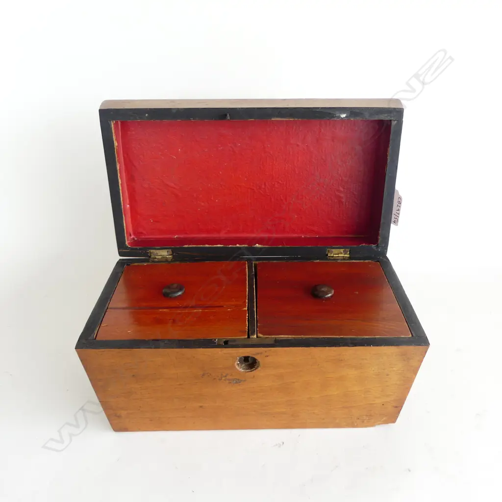 GEO WALNUT TEA CADDY L250MM Image 1++