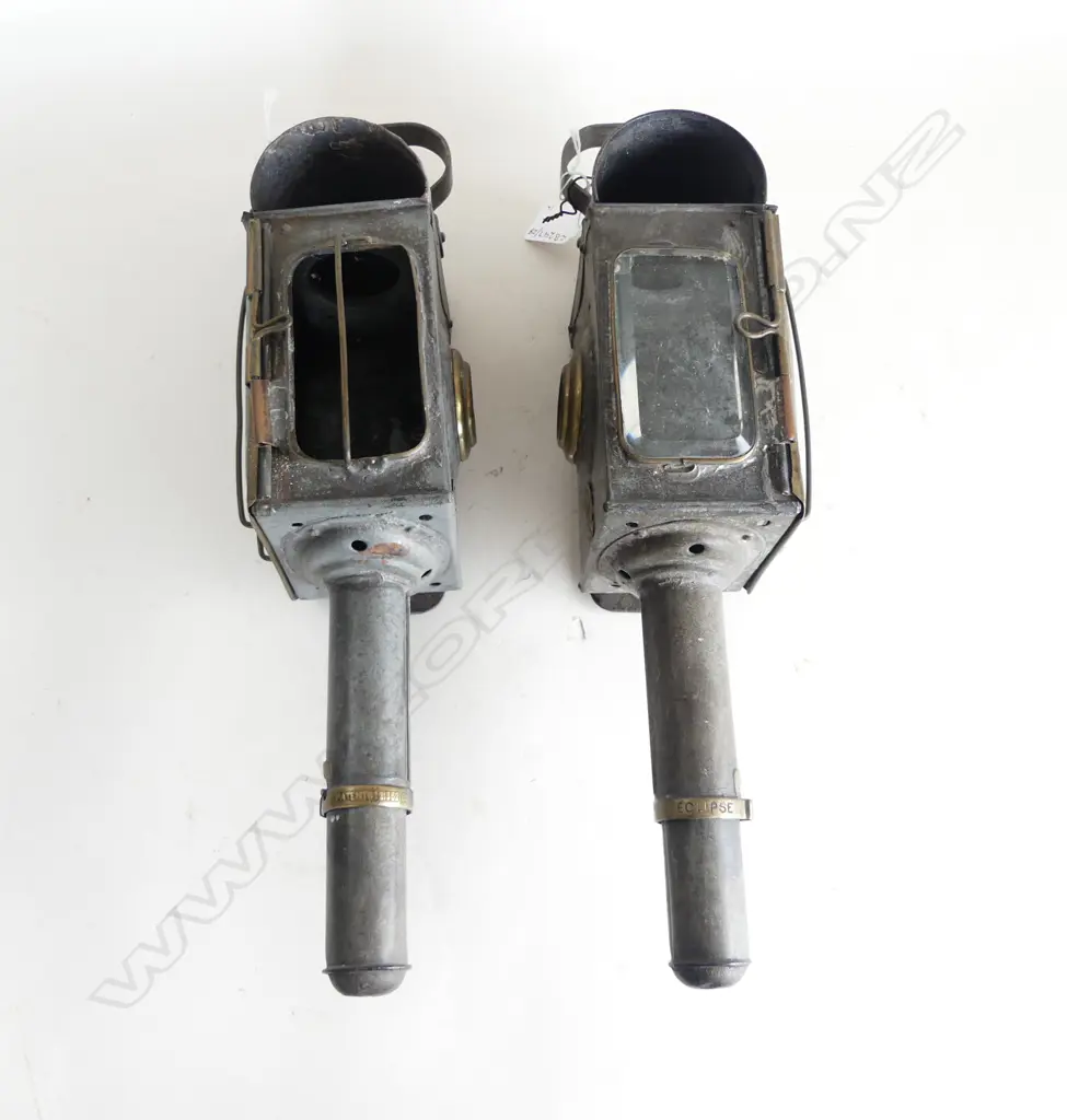 PR OF ANTIQUE CARRIAGE LAMPS L410MM Image 1++