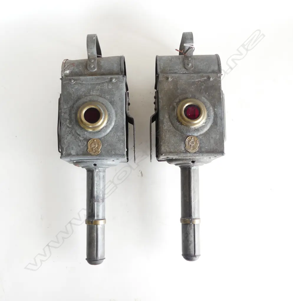 PR OF ANTIQUE CARRIAGE LAMPS L410MM Image 1++