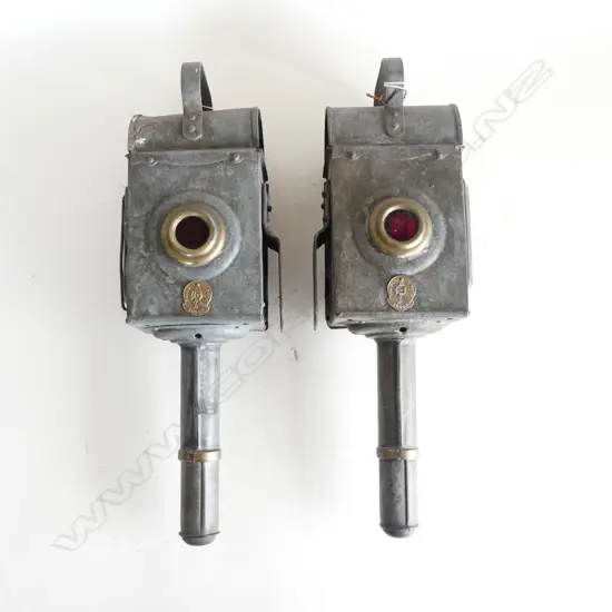 PR OF ANTIQUE CARRIAGE LAMPS L410MM