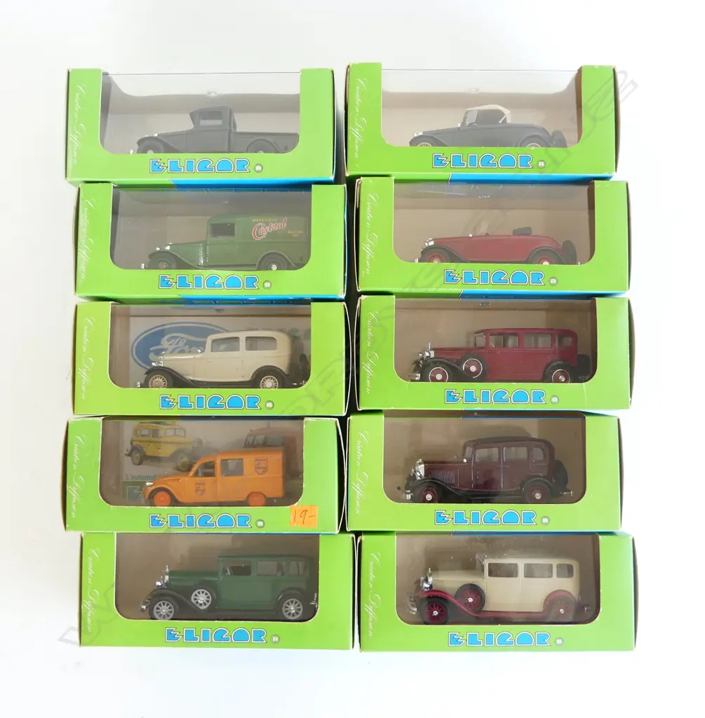 10 ELIGOR MODEL CARS, BOXED Image 1++