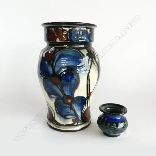 2 DANICO DANISH STUDIO POTTERY VASES 70MM &275MM TALL