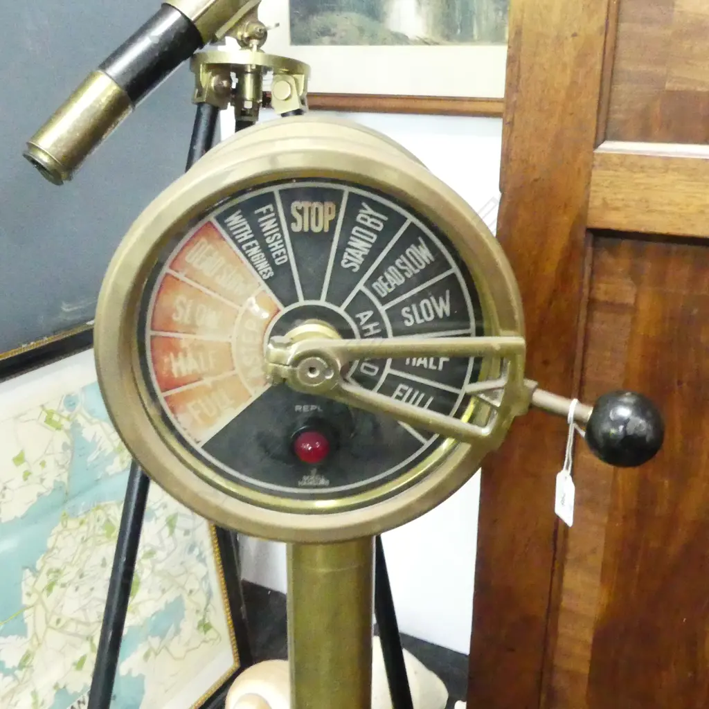 SHIPS TELEGRAPH ON STAND H.1100mm Image 1++