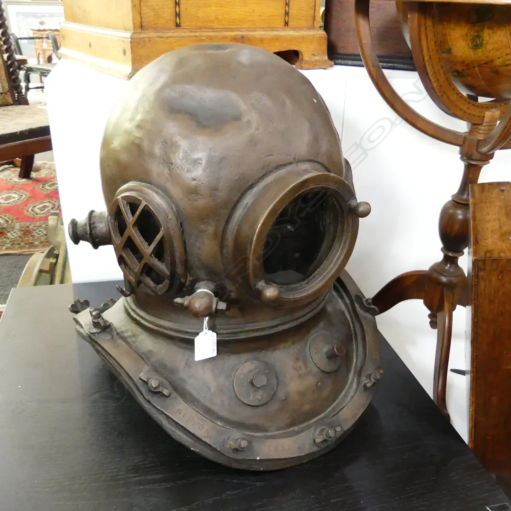 FIBRE GLASS DECORATIVE DIVE HELMET H.400mm Image 1++