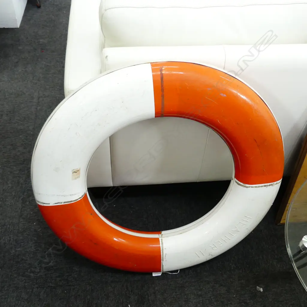 VINTAGE SHIPS LIFEBOUY 'HEATHER II" Dia. 760mm Image 1++