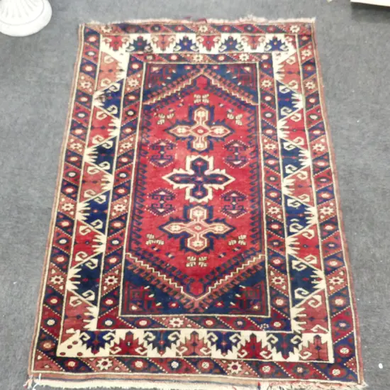 HAND KNOTTED ALL WOOL RUG 1800x1200mm