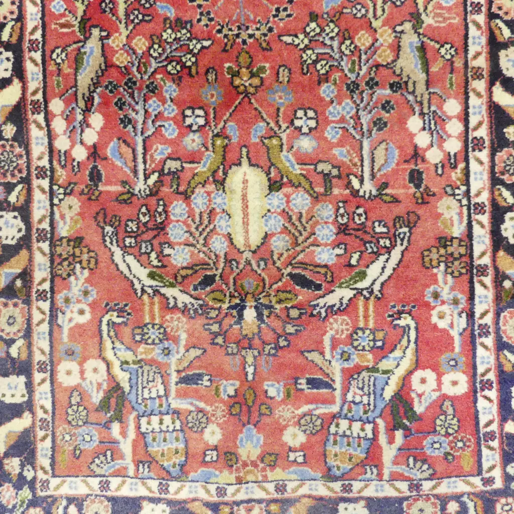SML HAND KNOTTED WOOL PILE RUG 1200x790mm Image 1++