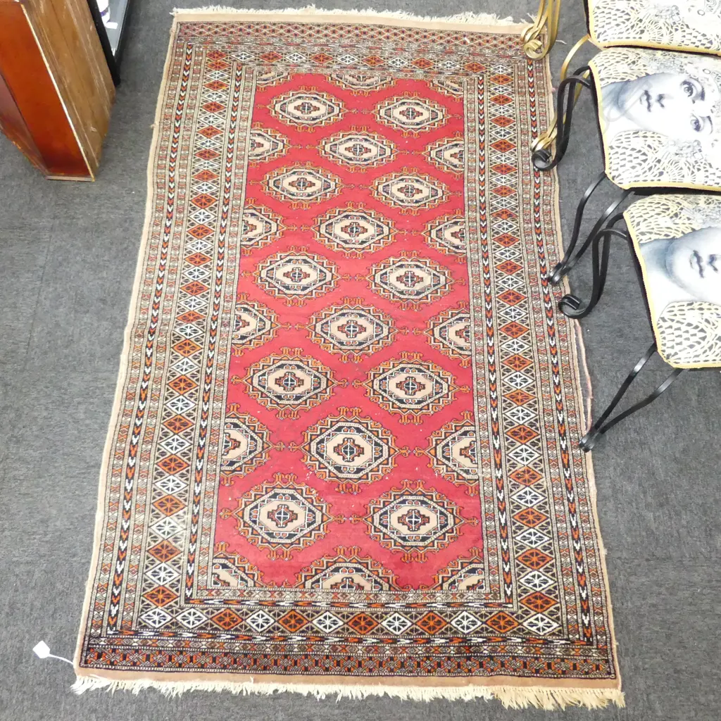 HAND KNOTTED WOOL PILE RUG 2100x1200mm Image 1++