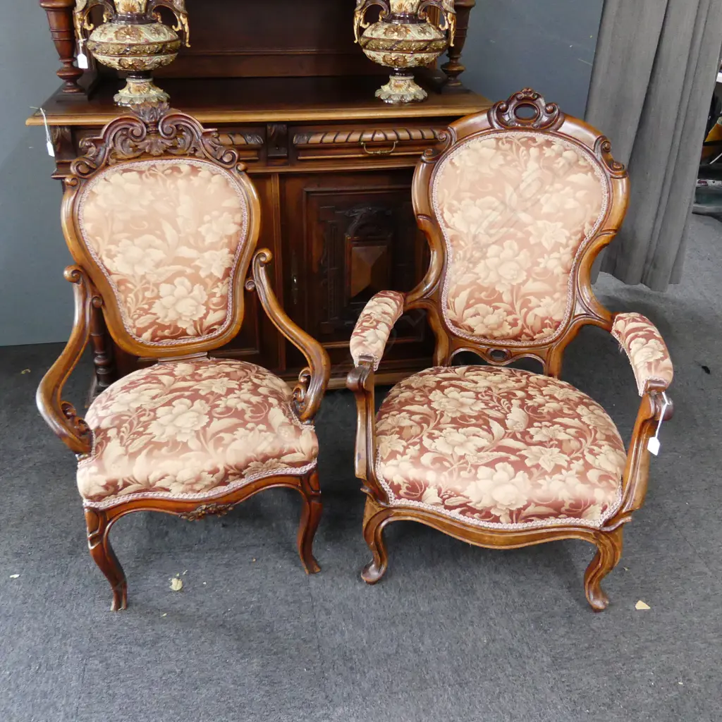 PR VICTORIAN ARMCHAIRS 690x570x1070mm Image 1++