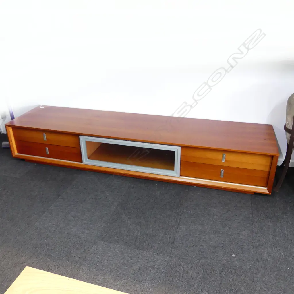 TV/MEDIA CONSOLE WITH SLIDING DOOR (SOME MARKS) 2400 x 580 x 410mm Image 1++