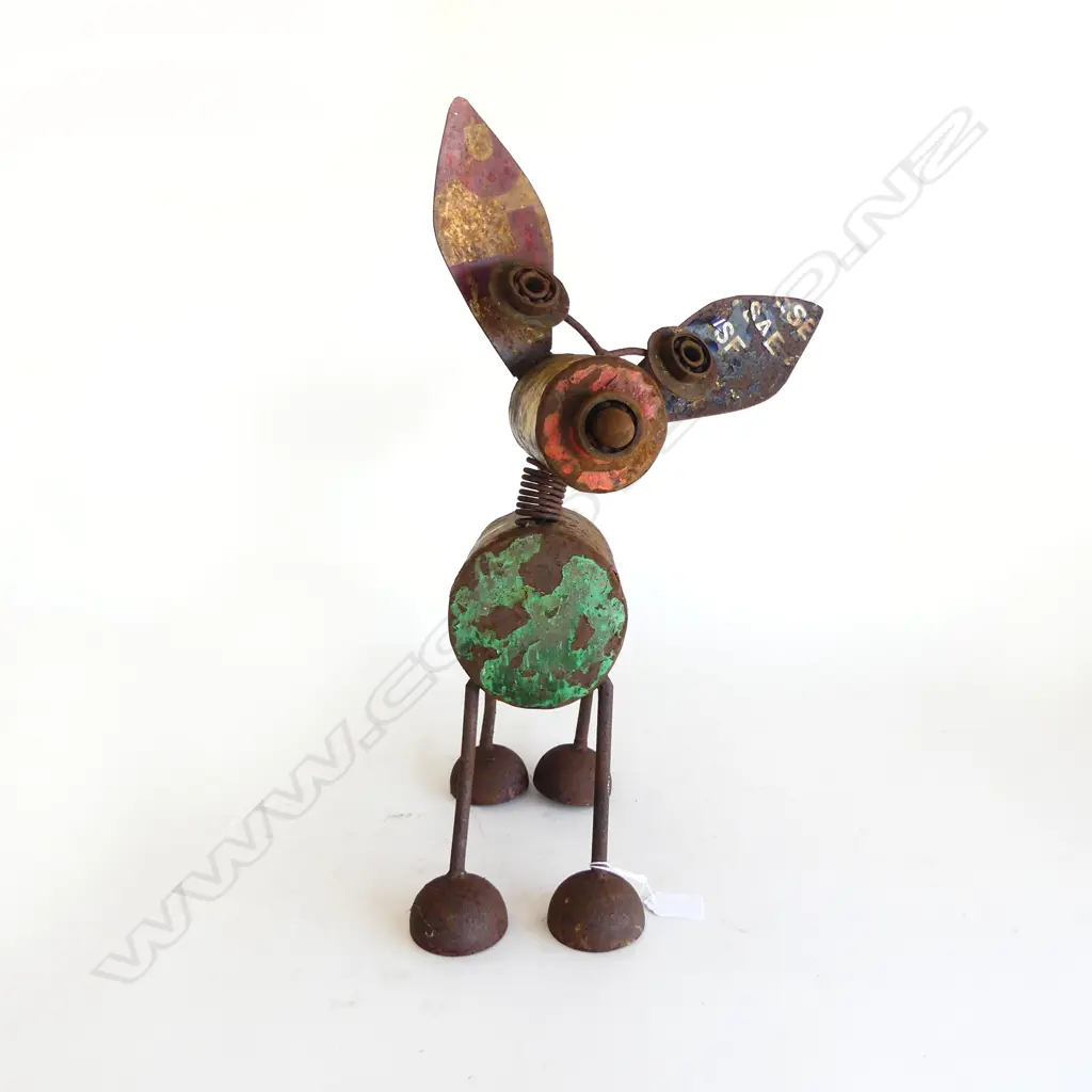 RUSTIC METAL GARDEN ART DOG H.480mm Image 1++