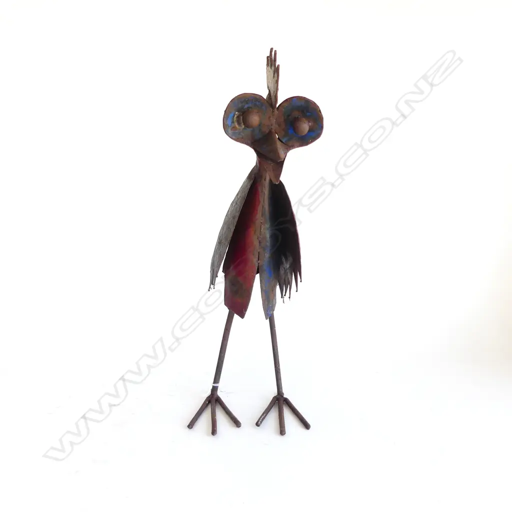 RUSTIC METAL GARDEN ART ROOSTER H.500mm Image 1++