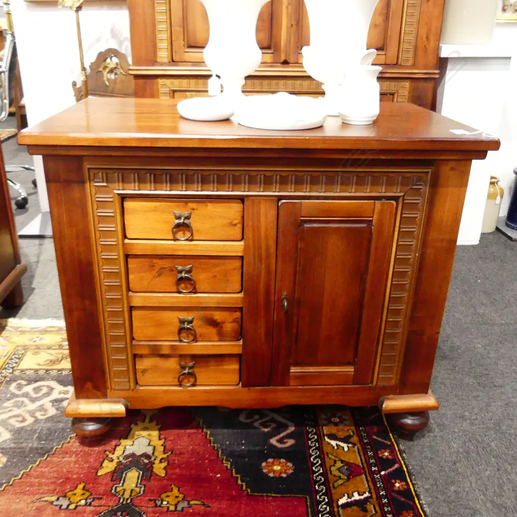 STAINED PINE CABINET 810x475x695mm Image 1++