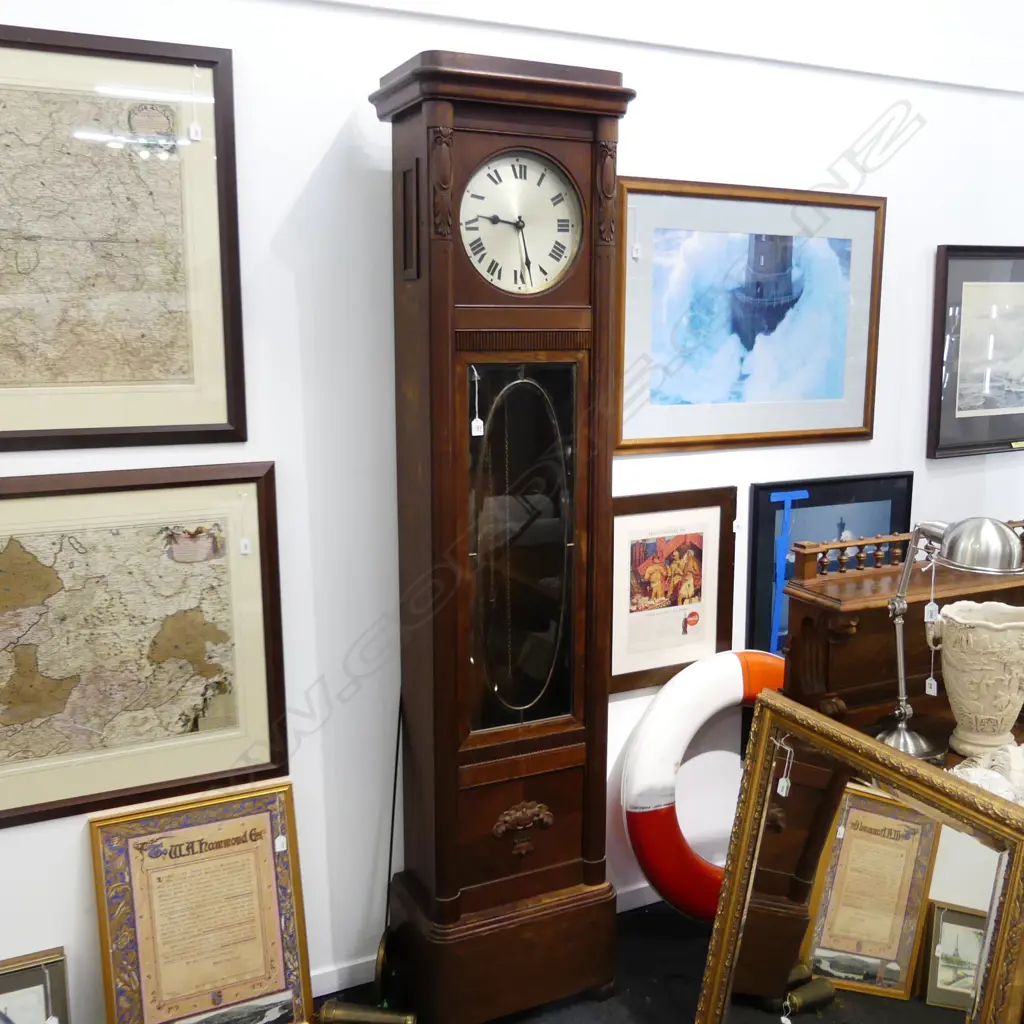 20thC LONG CASE CLOCK 530x320x220mm Image 1++