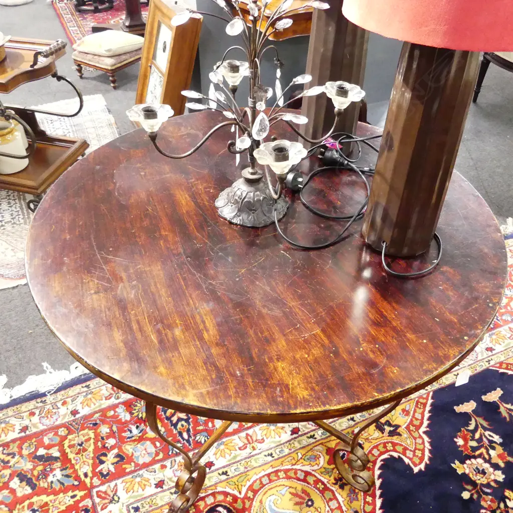 METAL CIRCULAR TABLE Dia.950mm H.760mm Image 1++