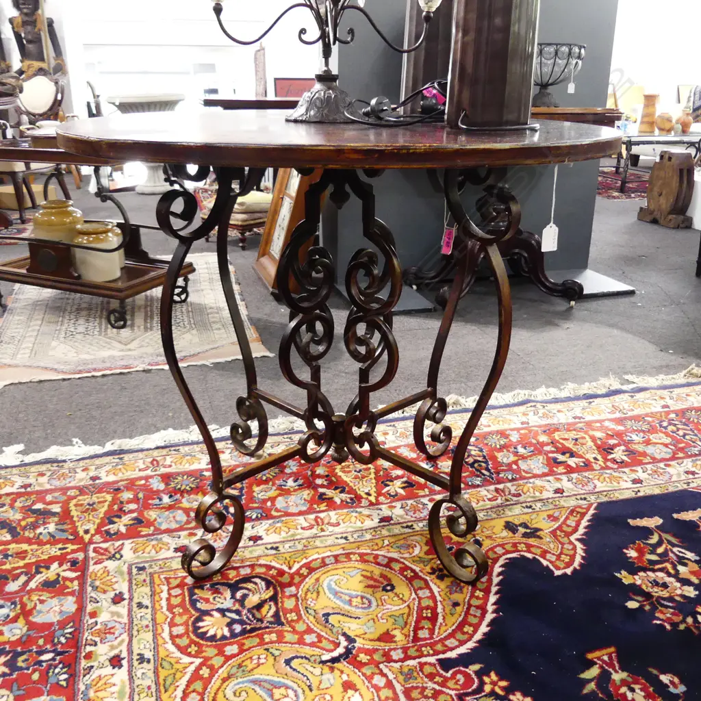 METAL CIRCULAR TABLE Dia.950mm H.760mm Image 1++