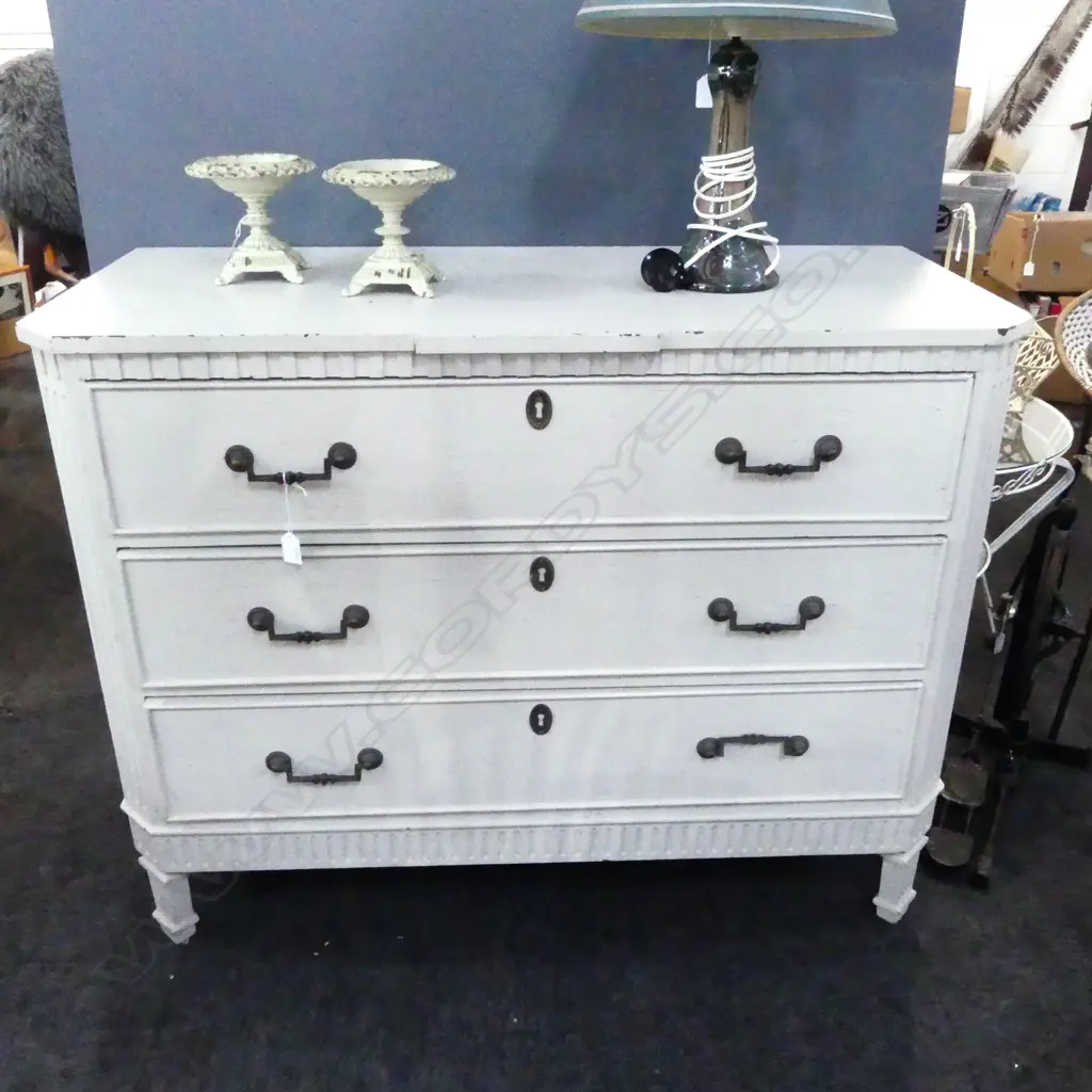 GUSTAVIAN STYLE CHEST OF DRAWERS 1100x500x855mm Image 1++