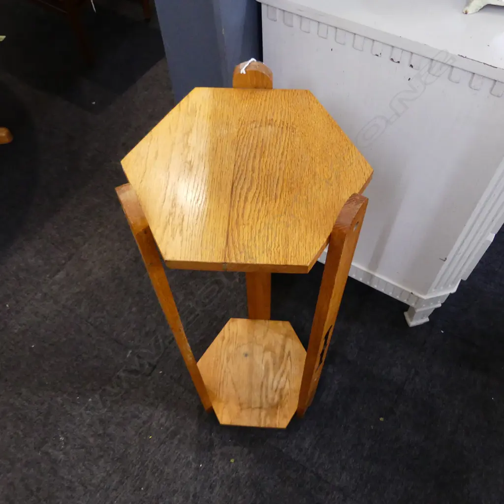 OAK PLANT STAND H.865mm Image 1++
