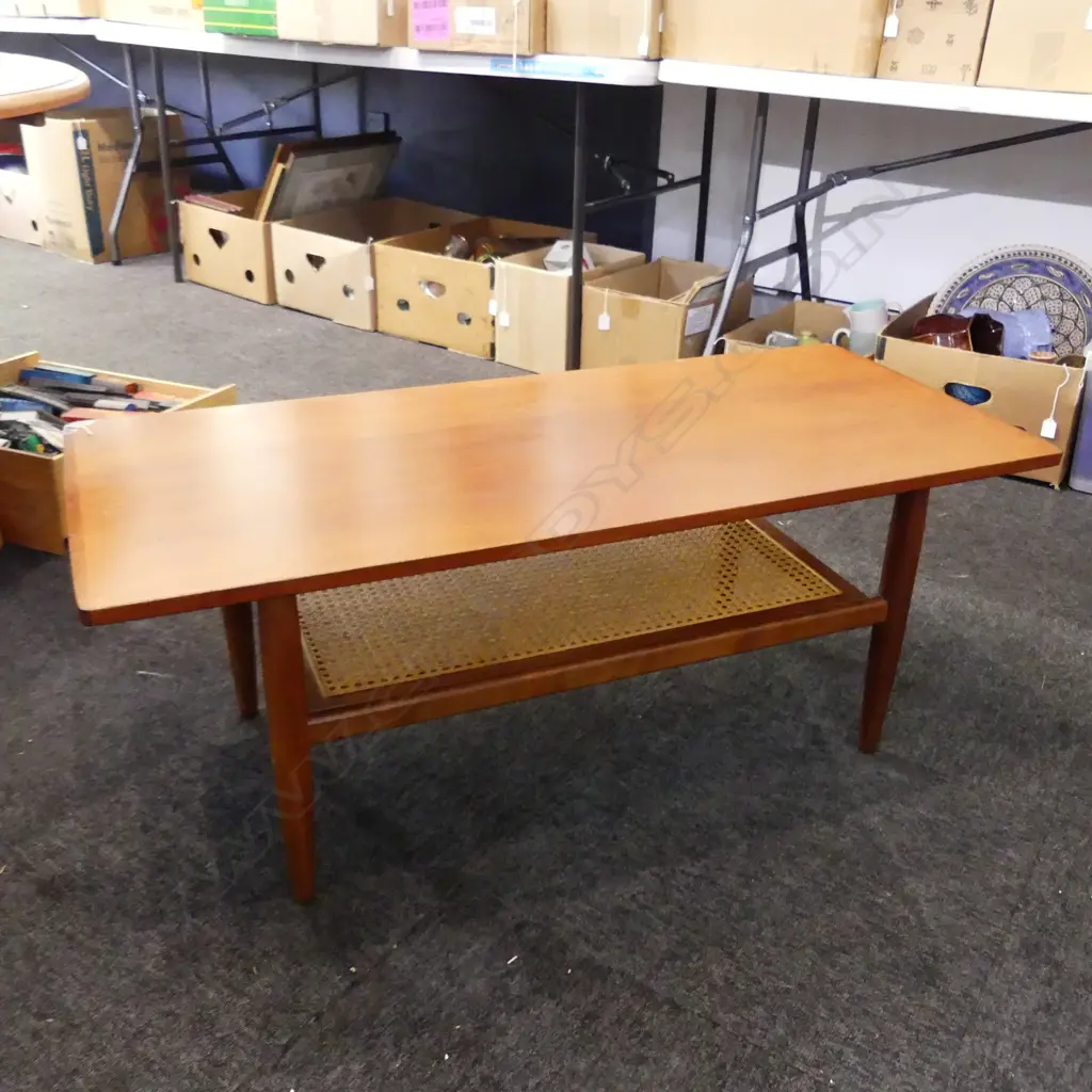 RETRO MAHOGANY COFFEE TABLE 1060x455x410mm Image 1++