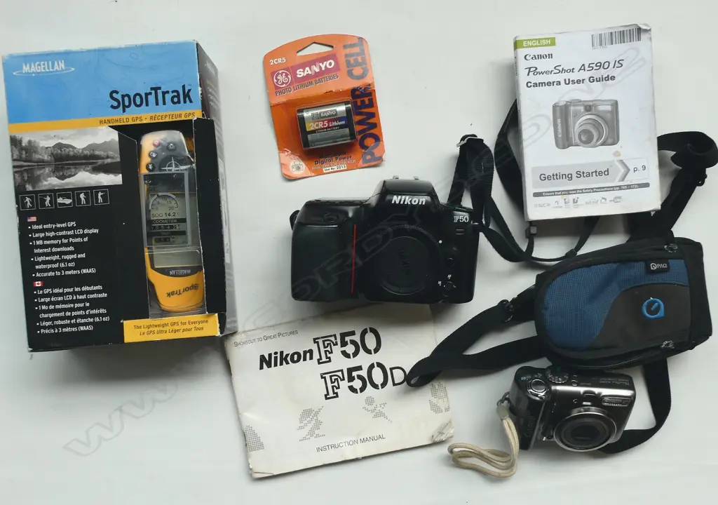 ASST. ELECTRONICS; MAGELLAN SPORTRAK GPS, NIKON F50, etc Image 1++
