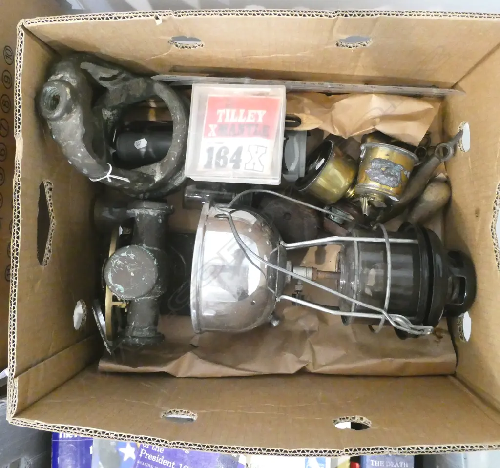ASST. NAUTICAL INCL. LANTERNS, PULLEY BLOCKS, CRADLE FROM SHIPWRECK 'NAMBUCCA' etc Image 1++