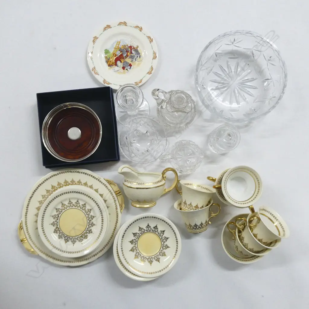ASST. CHINA; AYNSLEY TEA SET, CRYSTAL ETC Image 1++