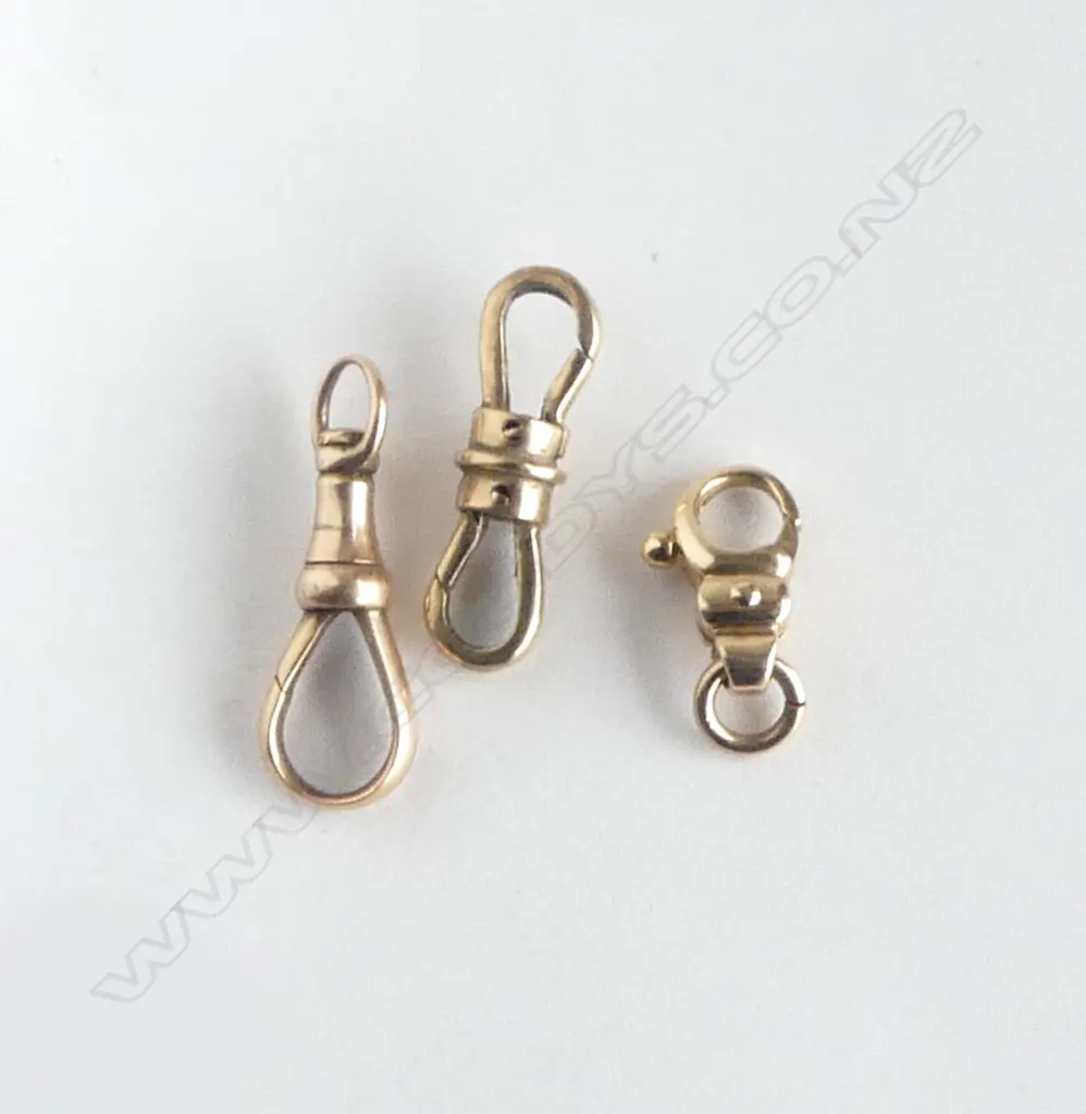 3 9CT GOLD CLASPS 4.4GMS Image 1++