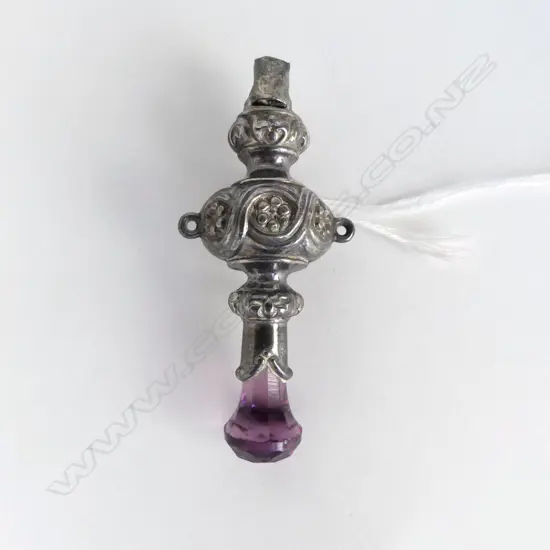 Edwardian SILVER & BABIES RATTLE/WHISTLE some faults