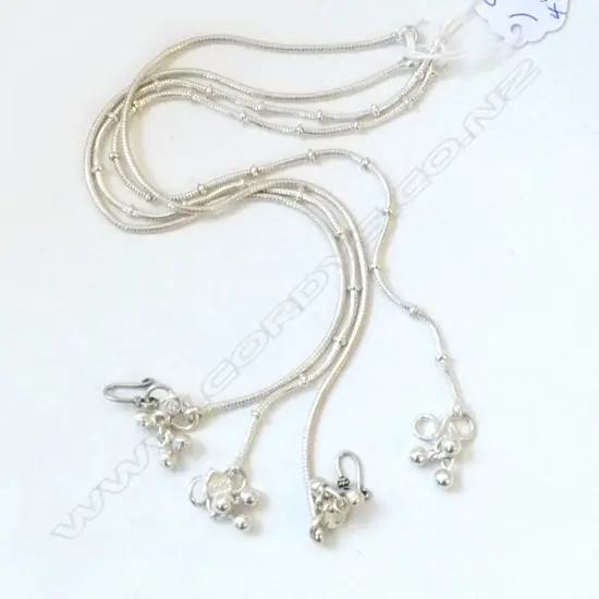 4SILVER ANKLE CHAINS 40gms
