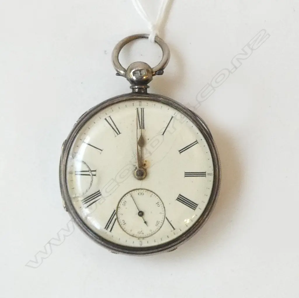 SILVER FUSEE MOVEMENT POCKET WATCH Longworth of Tyldesley. chain faulted  Image 1++